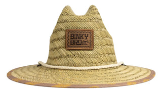 Binky Bro Barney Patrol Hat - Zinked Natural Straw / 4-12Mo - 1
