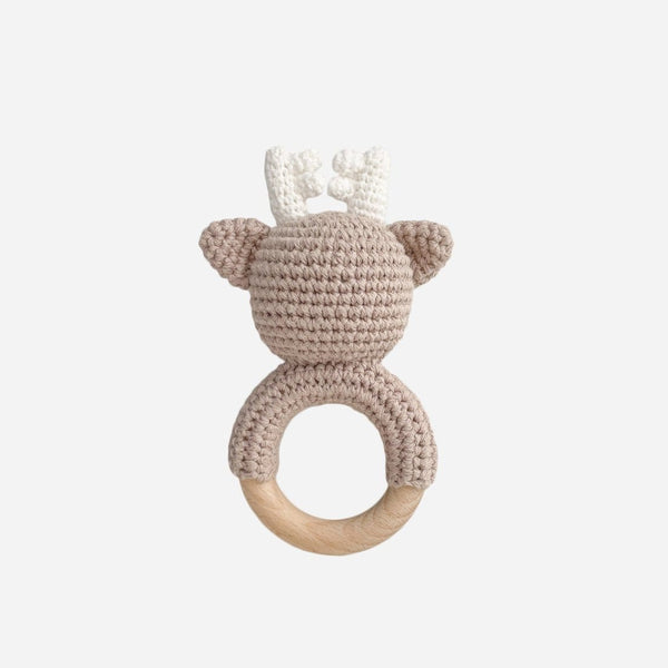 Blueberry Hill Cotton Crochet Rattle Teether - Just $19.95! Shop now at The Pump Station & Nurtury