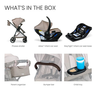Britax Phases Travel System with Arbor Infant Car Seat + StayTight Base - 4