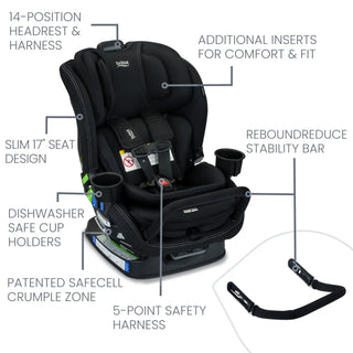 Britax Poplar S Convertible 2-in-1 Car Seat with ClickTight - 3