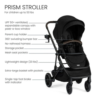 Britax Prism Full-Size Travel System with Willow S Infant Car Seat + Alpine Base - 30