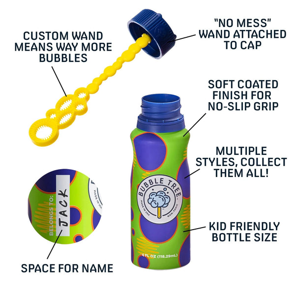 Bubble Tree 4 fl oz aluminum bottle with bubbles & wand - Just $3.99! Shop now at The Pump Station & Nurtury