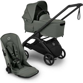 Bugaboo Dragonfly Plus Seat/Bassinet Complete Black/Forest Green-Forest Green - 40