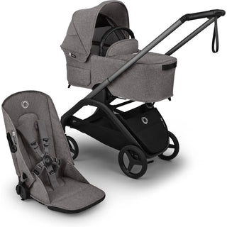 Bugaboo Dragonfly Plus Seat/Bassinet Complete Graphite/Grey Melange-Grey Melange - 56
