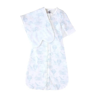 Butterfly Swaddle™ Swaddle Sleep Sack and Transitional System in One Blue Safari / Small (7-12lbs) - 19