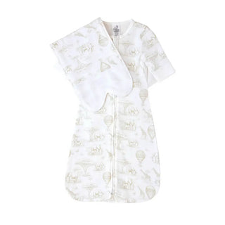 Butterfly Swaddle™ Swaddle Sleep Sack and Transitional System in One Oat Safari / Small (7-12lbs) - 7