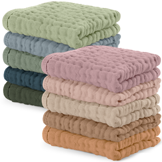 Comfy Cubs Muslin Baby Washcloths 6 pk