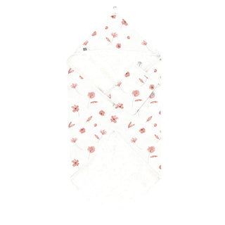 Coccoli Hooded Towel + glove set F1 Flowers Cream - 1