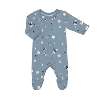 Coccoli Modal Zipper Footie F1 Astronaut Steel / 1M - 5