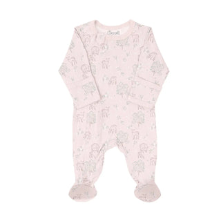 Coccoli Modal Zipper Footie F1 Fawn Pink / 1M - 6