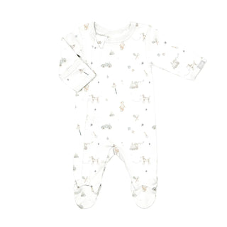 Coccoli Modal Zipper Footie F1 Toys Cream / 1M - 2