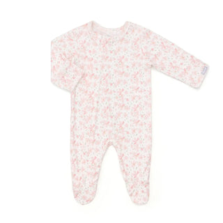Coccoli Modal Zipper Footie S1 Floral Cream / 1M - 4