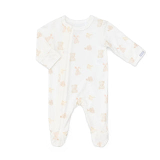 Coccoli Modal Zipper Footie S1 Teddies Cream / 1M - 5