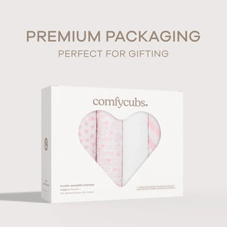 Comfy Cubs Muslin Swaddle Blankets 4pk - 21