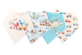 Copper Pearl Bandana Bib 4pk Dino Explorer - 14