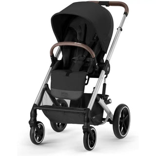 Cybex Balios S Lux 2 Stroller Silver + Moon Black Seat Pack - 1
