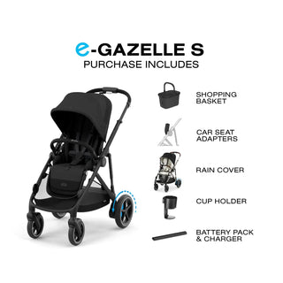 Cybex e-Gazelle S Electronic Assist Single-to-Double Stroller - 8