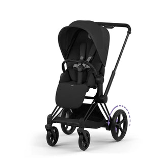 Cybex e-PRIAM Stroller Matte Black Frame/Sepia Black Lux Seat - 1