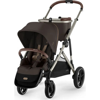 Cybex Gazelle S Stroller Taupe Frame with Chocolate Brown Seat - 24