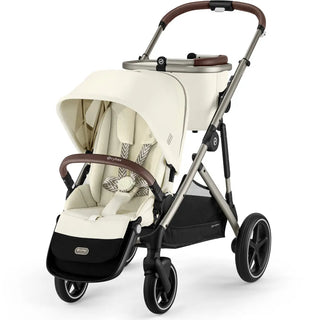 Cybex Gazelle S Stroller Taupe Frame with Seashell Beige Seat - 17