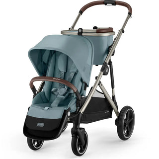 Cybex Gazelle S Stroller Taupe Frame with Sky Blue Seat - 26