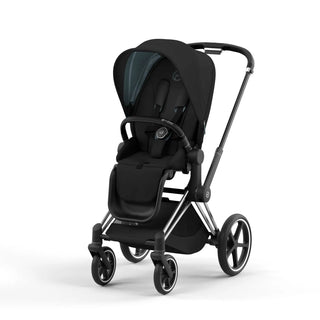 Cybex Priam4 Stroller | The Pump Station - Chrome/Black Frame + Deep Black Seat Pack 10