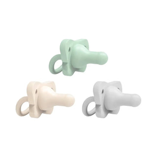 Dr. Brown’s® HappyPaci™ 100% Silicone One-Piece Pacifier Grey - Green- Ecru - 1