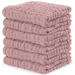 Comfy Cubs Muslin Baby Washcloths 6 pk
