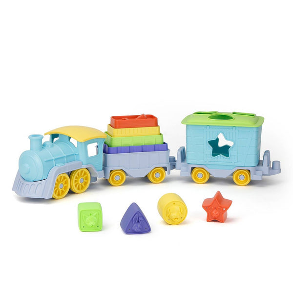 Green Toys - Stack & Sort Train - 6m+ - Just $44.95! Shop now at The Pump Station & Nurtury