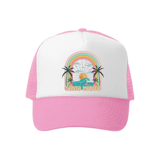 Grom Squad Trucker Hat Little Gidget-Santa Monica Pink/White / Mini - 1