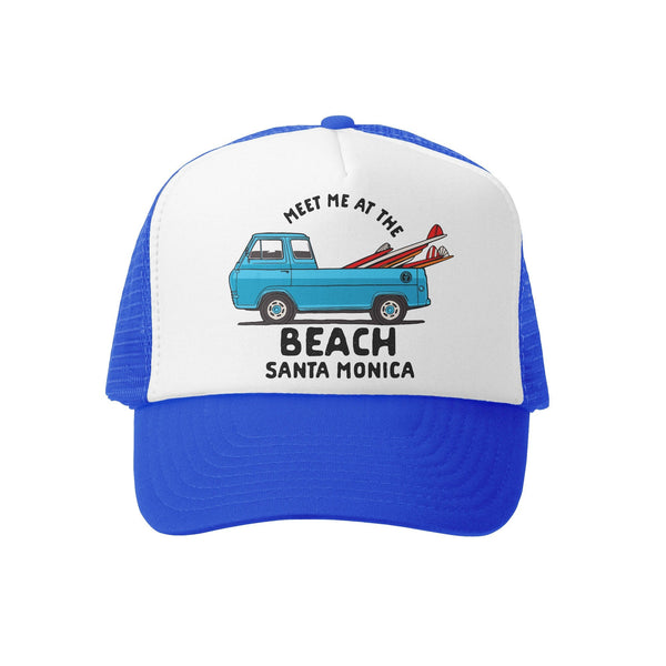 Grom Squad Trucker Hat, Meet Me at the Beach-Santa Monica - Just $22.95! Shop now at The Pump Station & Nurtury