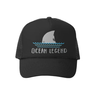 Grom Squad Trucker Hat Ocean Legend Black Solid / Mini - 1