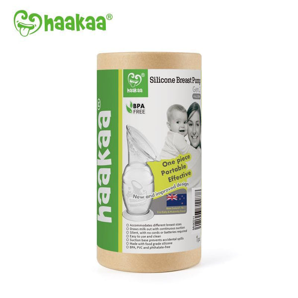 Haakaa Gen 2 Silicone Breast Pump with Suction Base 4oz | Pump Station & Nurtury