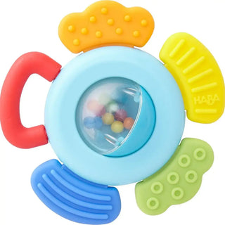 HABA Blossom Plastic Baby Rattle & Teething Toy - 1