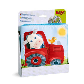HABA Down On the Farm Soft Book with Cow Puppet - 5