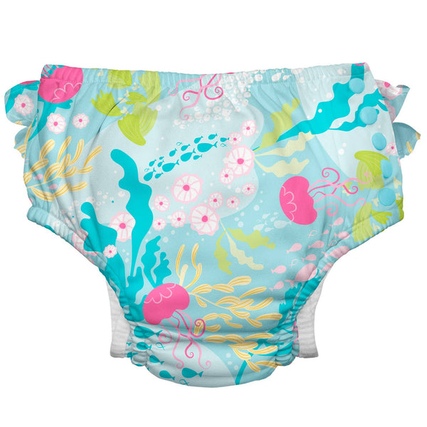 iPlay Eco Snap Ruffled Swim Diaper with Gussets | Pump Station & Nurtury