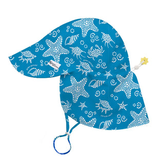 iPlay UPF50+ Eco Flap Hat Blue Seashells / nb-6m - 7