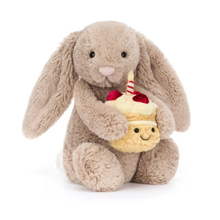 Jellycat Bashful Beige Bunny ’Birthday’ - 2