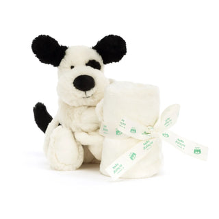 Jellycat Bashful Black & Cream Puppy Soother - 1