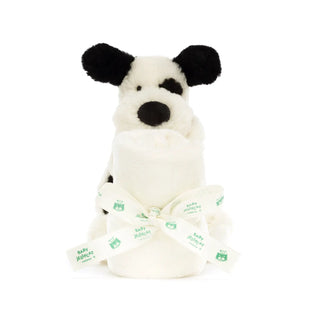 Jellycat Bashful Black & Cream Puppy Soother - 3