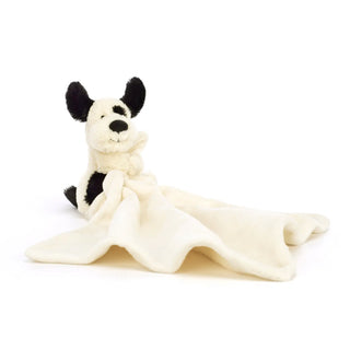 Jellycat Bashful Black & Cream Puppy Soother - 4