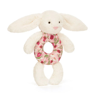 Jellycat Blossom Cream Bunny ’Berry’ Ring Rattle - 2