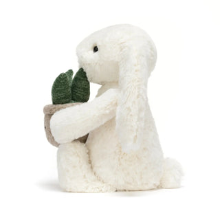 Jellycat Cream Bunny with Plant - 3