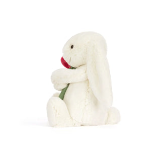 Jellycat Cream Bunny with Rose - 2