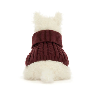 Jellycat Munro Scottie Dog Winter Jumper Outfit - 4