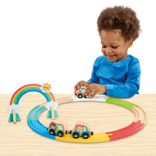 JTC Animal Friends Wooden Train Set 12m+ - 1