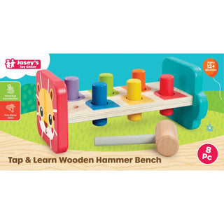 JTC Tap & Learn Wooden Hammer Bench 12m+ - 1