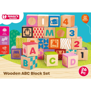 JTC Wooden ABC Block 12m+ - 1