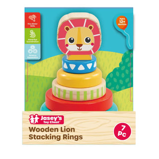 JTC Wooden Lion Stacking Rings 12m+ - 1
