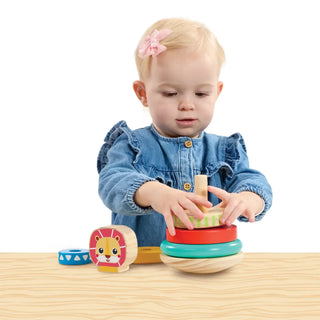 JTC Wooden Lion Stacking Rings 12m+ - 2